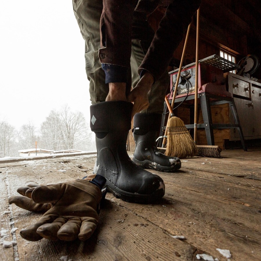 Black Unisex Arctic Sport Tall Boots Muckboot