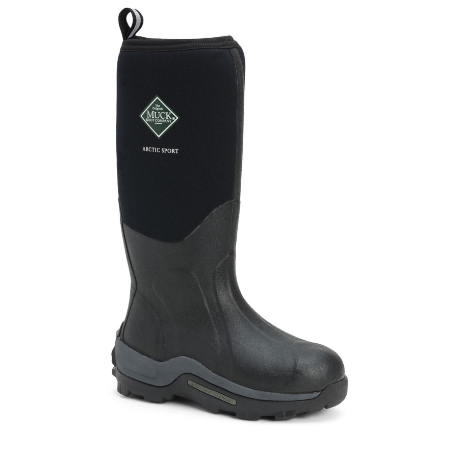 Black Unisex Arctic Sport Tall Boots Muckboot