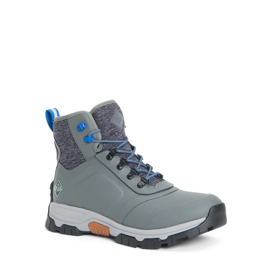 Men's Apex Lace-Up Short Boots Muckboot Grey