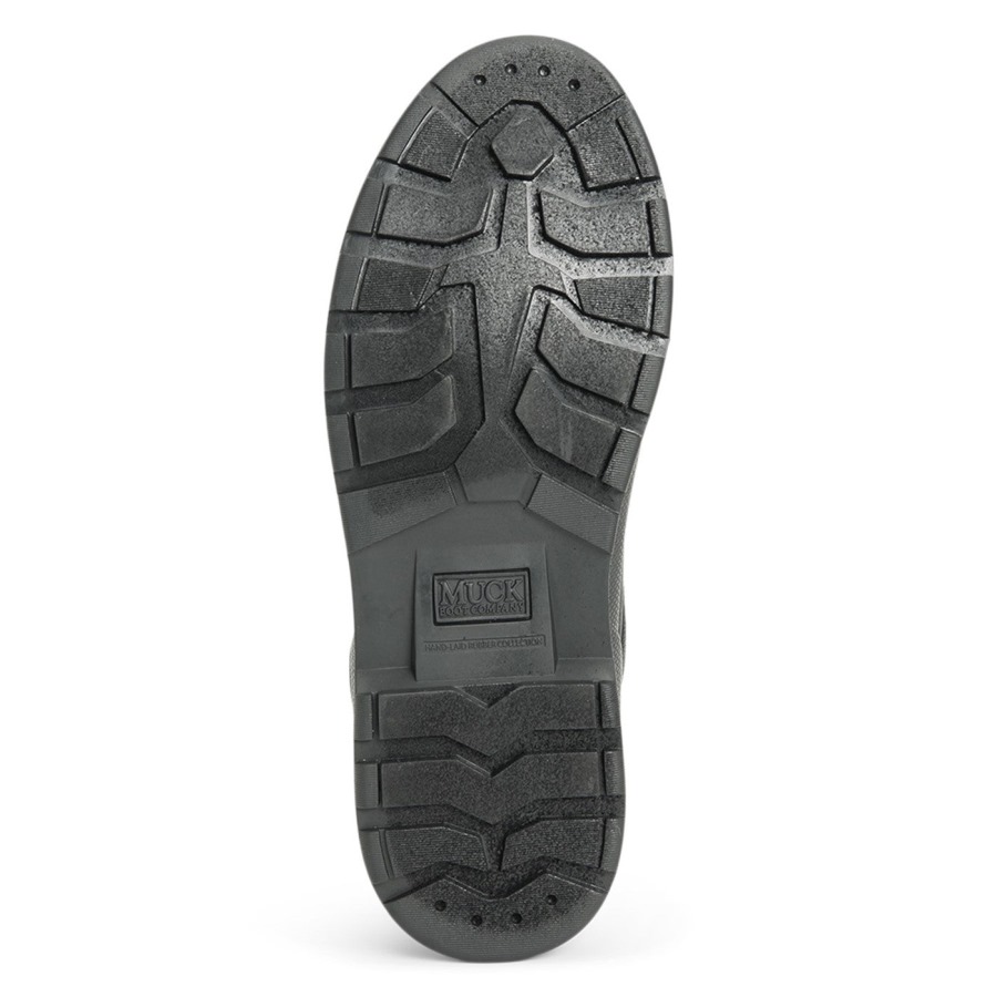 Men's Muck Originals Duck Lace-Up Leather Short Boots Black Muckboot