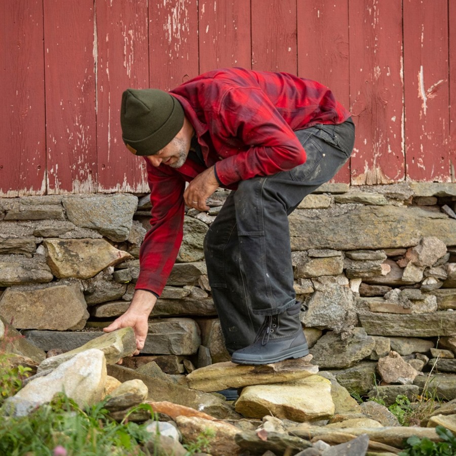 Men's Muck Originals Duck Lace-Up Leather Short Boots Muckboot Taupe