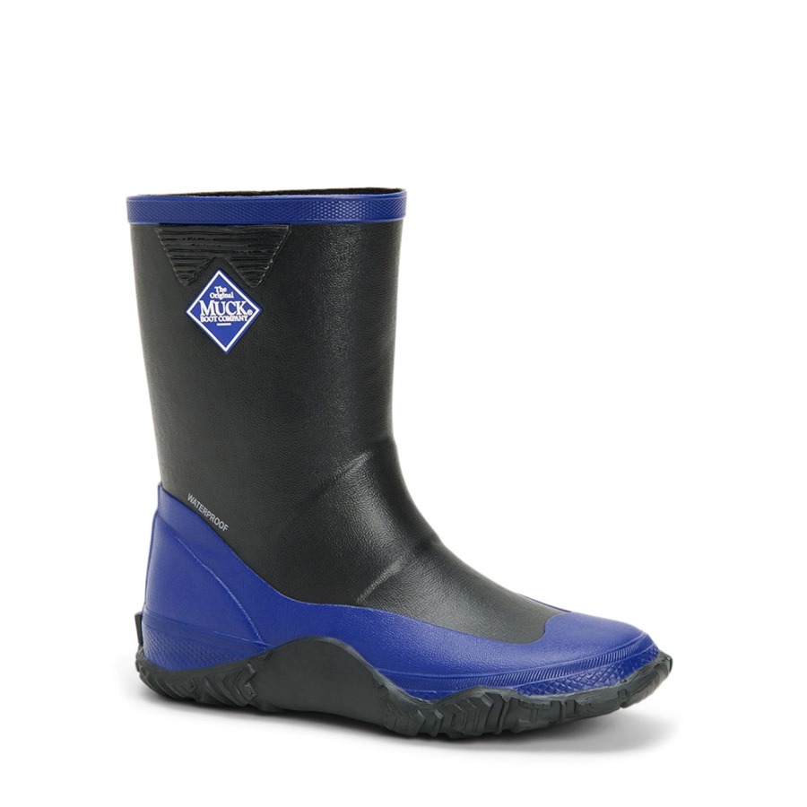 Muckboot Black Blue Kids' Forager Tall Boots