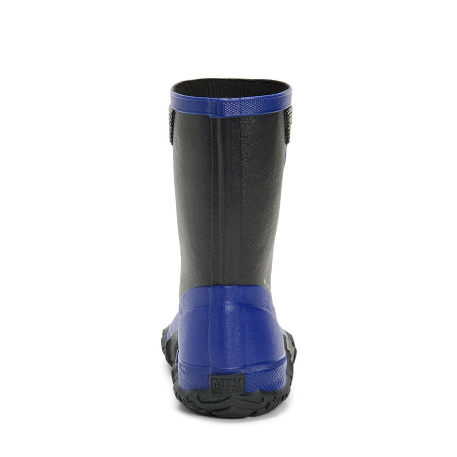 Muckboot Black Blue Kids' Forager Tall Boots