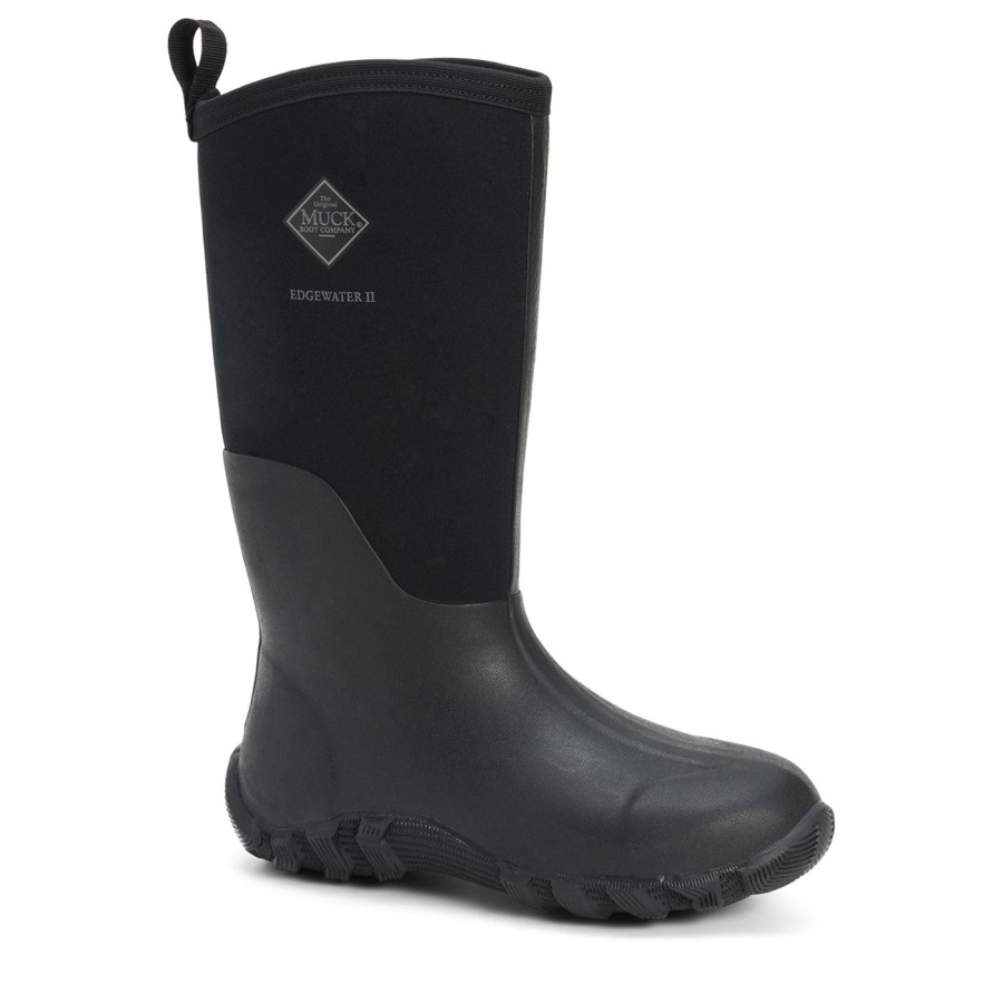 Muckboot Black Unisex Edgewater II Tall Boots