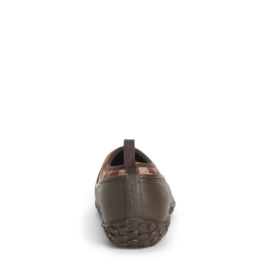 Muckboot Brown Plaid Print Women's RHS Muckster II Shoes
