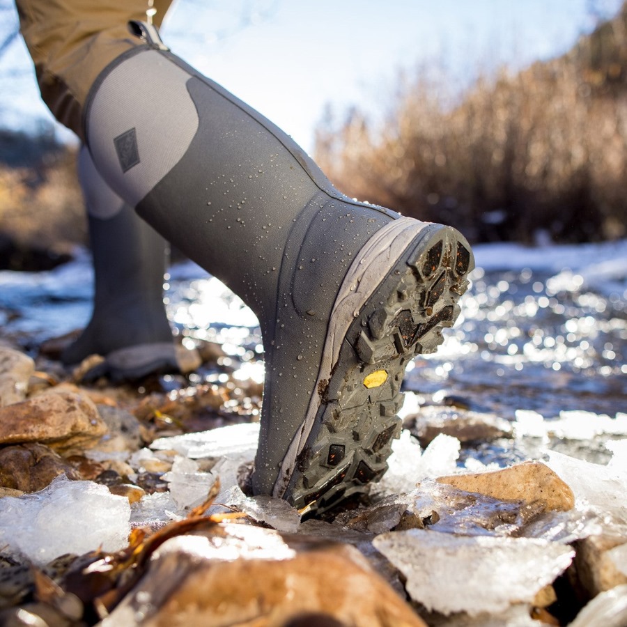 Muckboot Grey Men's Arctic Ice Vibram AG All Terrain Tall Boots