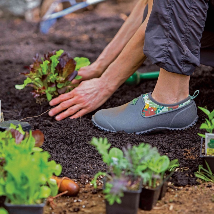 Muckboot Grey Print Women's RHS Muckster II Shoes