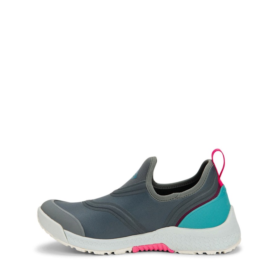 Muckboot Grey Teal Pink Women's Outscape Shoes