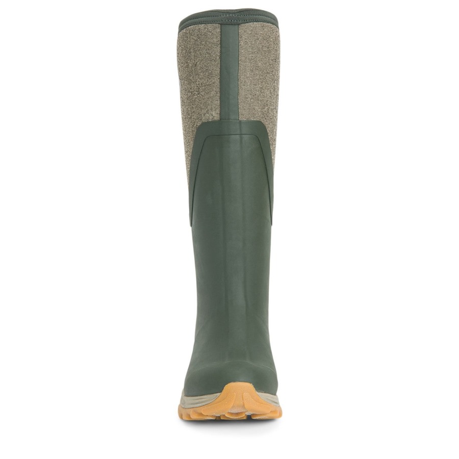 Muckboot Olive Herringbone Print Women's Arctic Sport II Tall Boots