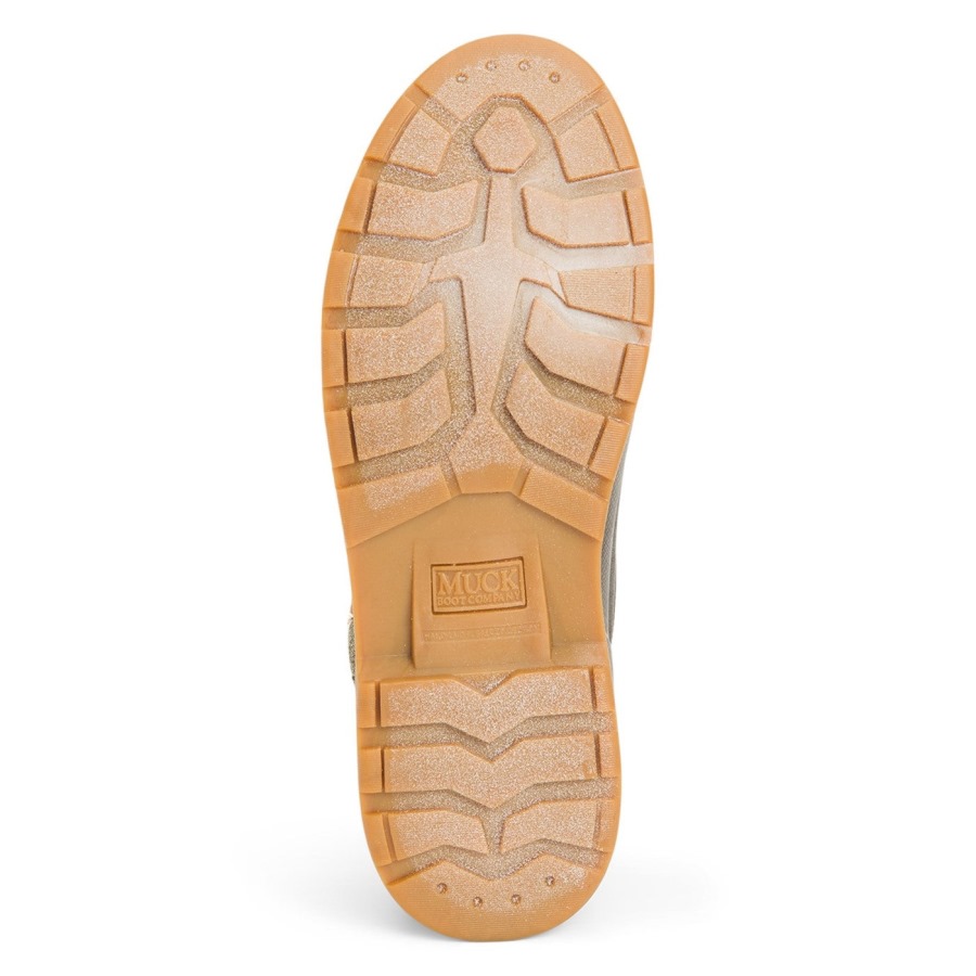 Muckboot Tan Men's Muck Originals Duck Lace-Up Leather Short Boots