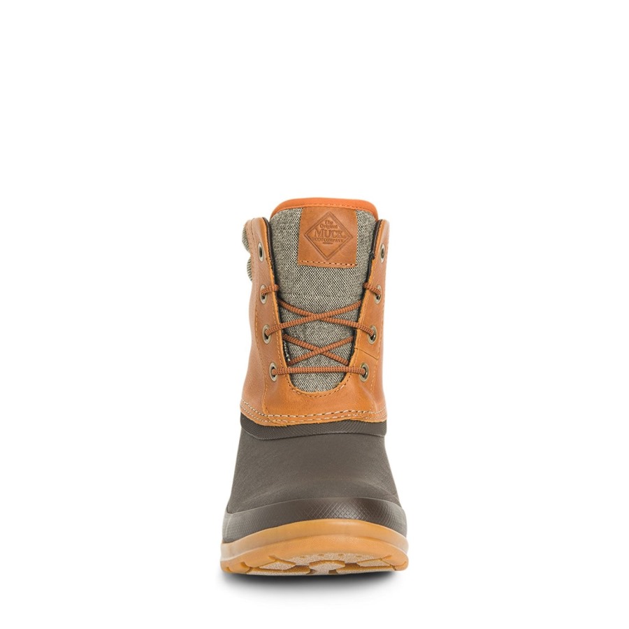 Muckboot Tan Men's Muck Originals Duck Lace-Up Leather Short Boots