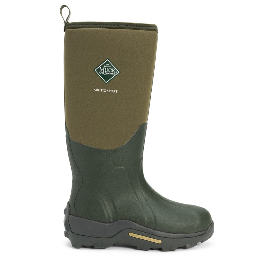Unisex Arctic Sport Tall Boots Moss Muckboot