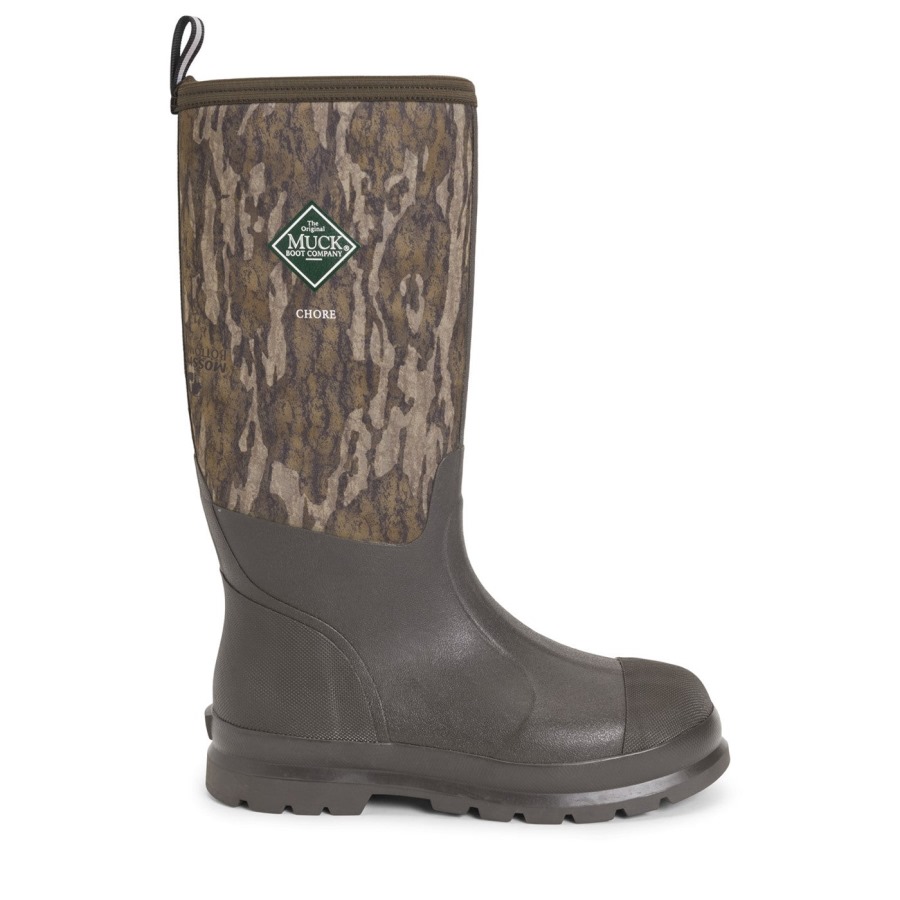 Unisex Chore Gamekeeper Tall Boots Mossy Oak Bottomlands Print Muckboot