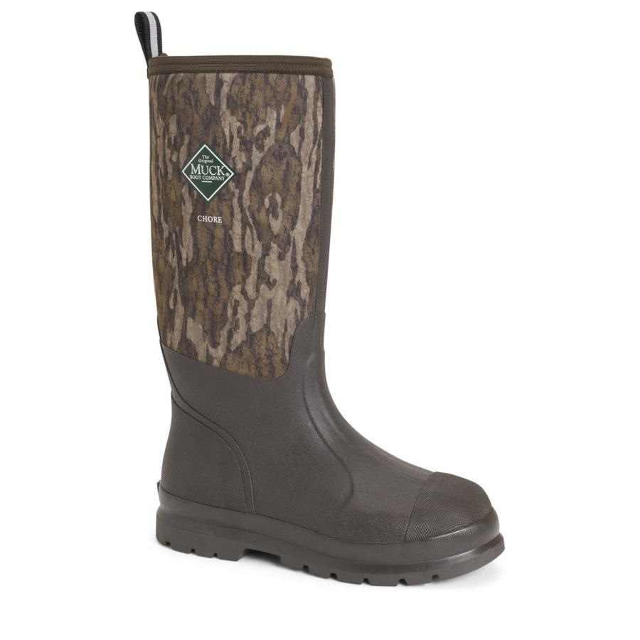 Unisex Chore Gamekeeper Tall Boots Mossy Oak Bottomlands Print Muckboot