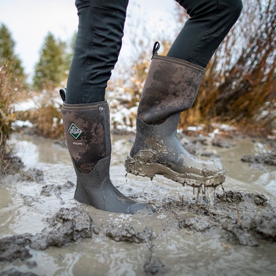 Unisex Wetland Tall Boots Muckboot Bark