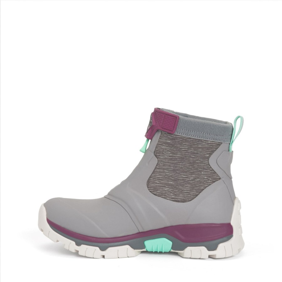 Women's Apex Zip Short Boots Muckboot Frost Grey