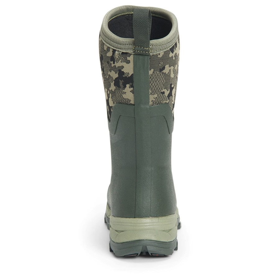 Women's Arctic Ice Vibram AG All Terrain Short Boots Muckboot Moss Camo Print