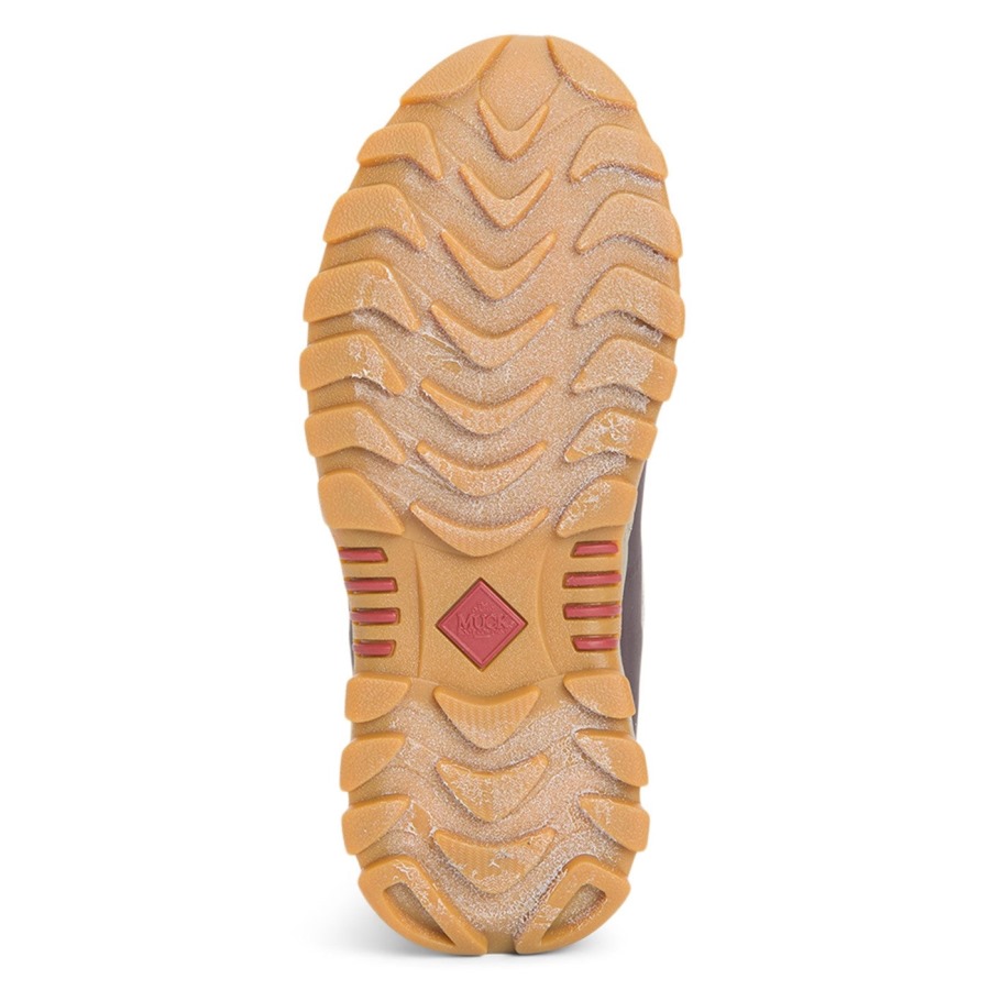 Women's Arctic Sport II Short Boots Muckboot Wine Herringbone Print