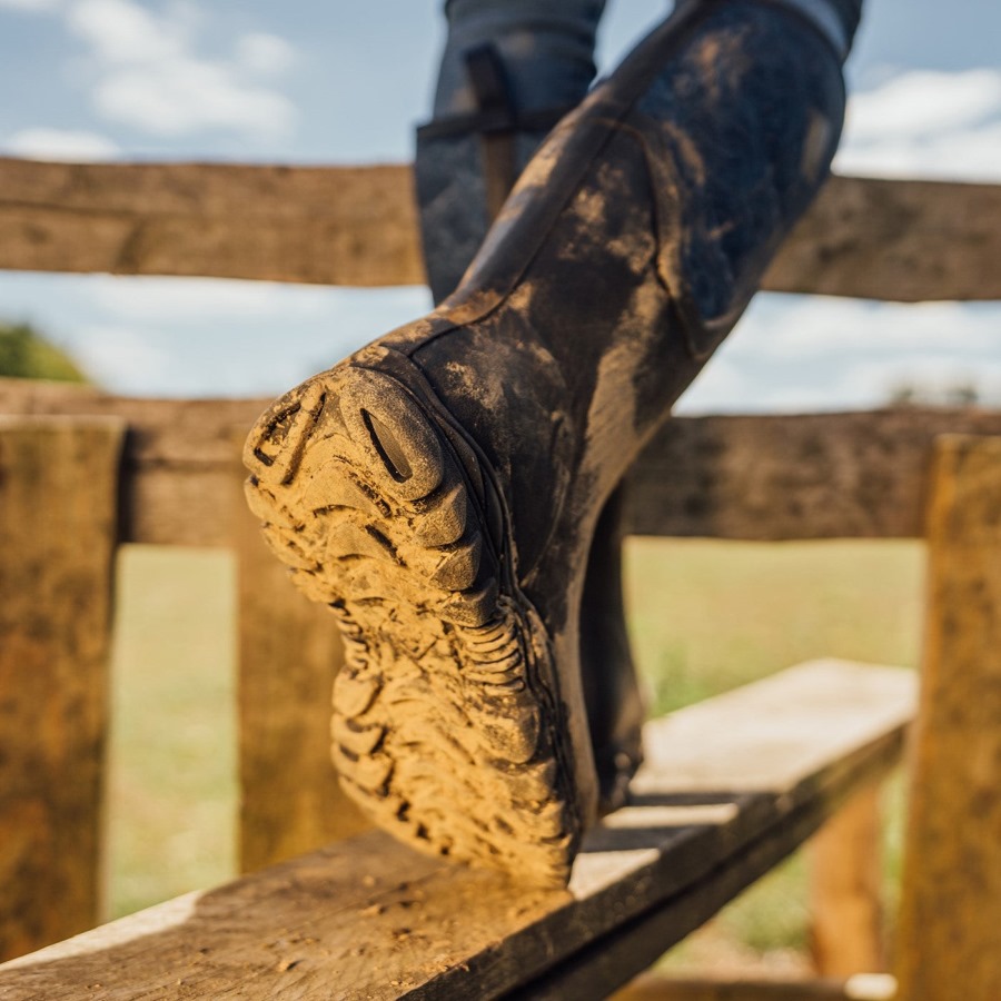 Women's Arctic Sport II Tall Boots Muckboot Navy Topography