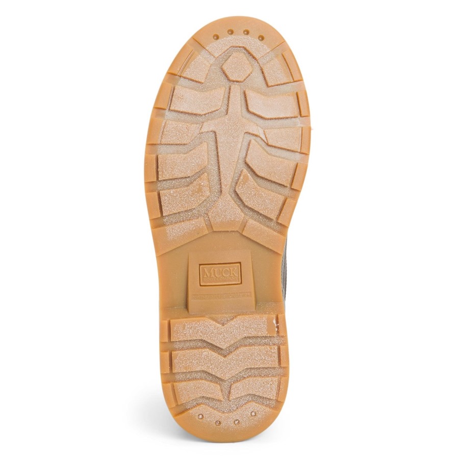 Women's Muck Originals Duck Lace-Up Leather Short Boots Muckboot Tan