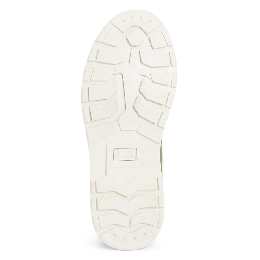 Women's Muck Originals Duck Lace-Up Leather Short Boots Muckboot Taupe