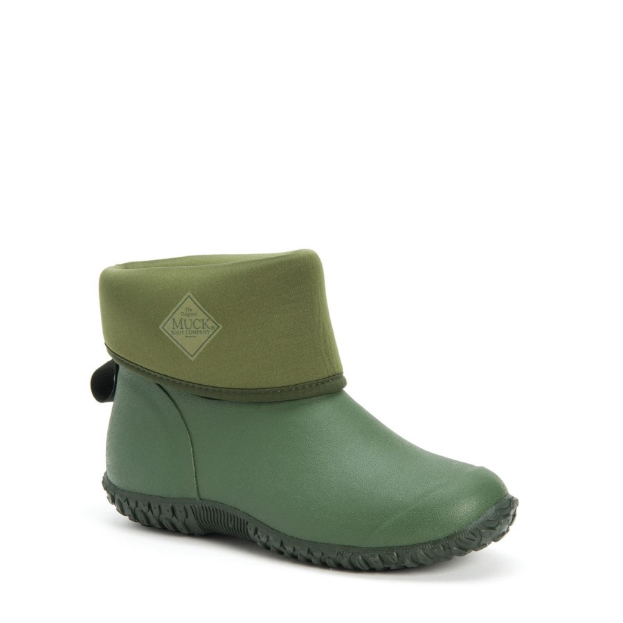 Women's RHS Muckster II Short Boots Green Veggie Print Muckboot
